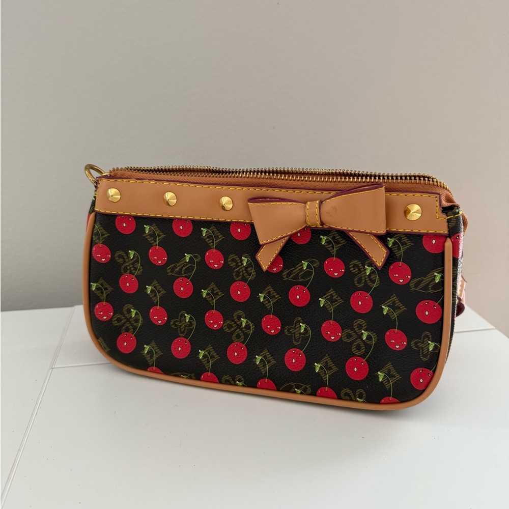 Cherry Patterned Women's Shoulder Purse